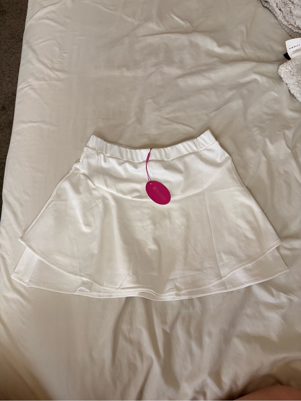 Amazon Essentials White Layered Circle Skirt - Women's